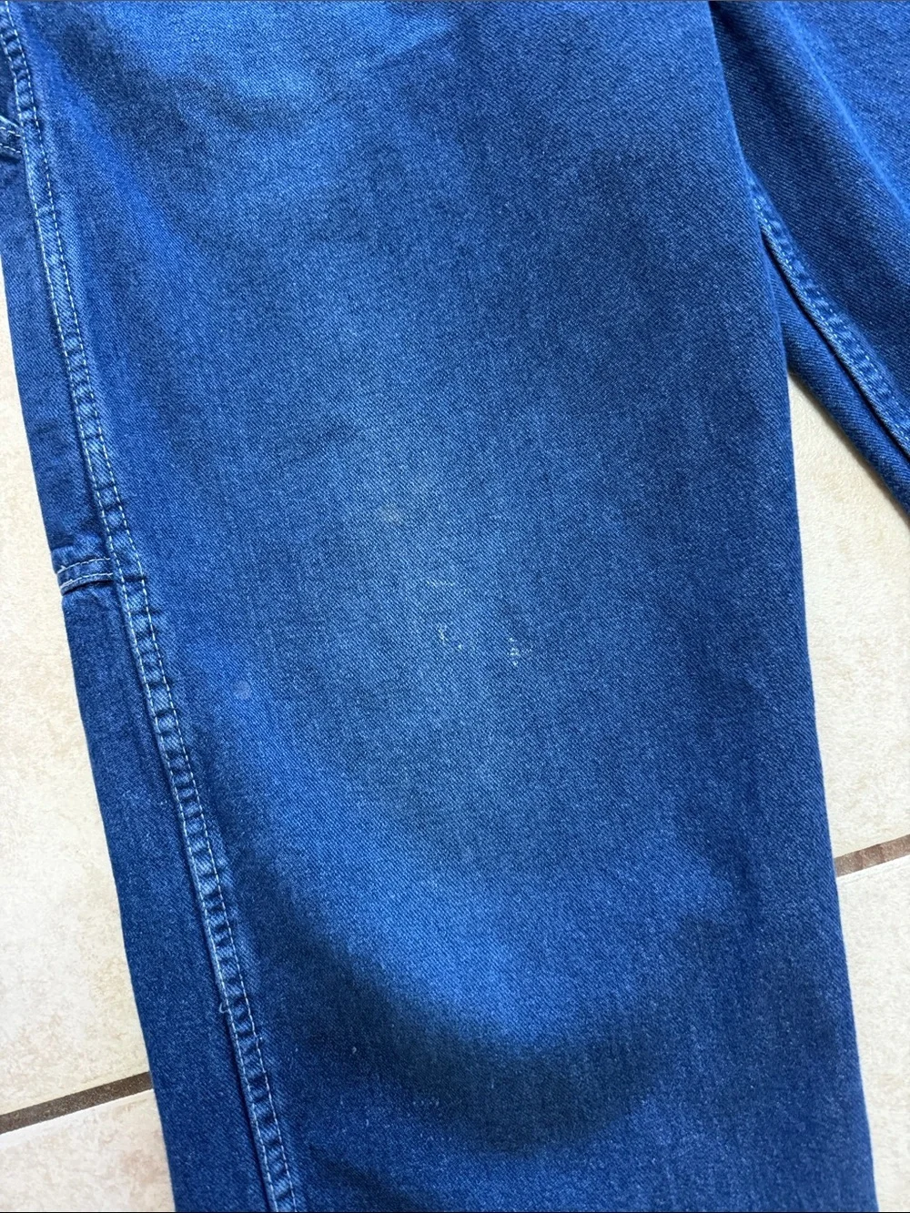 Dickies Men's Blue Relaxed Denim Overalls